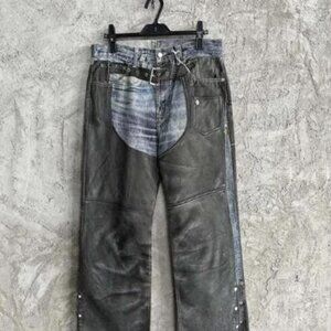 Acne Studios Printed Trousers Blue/Black